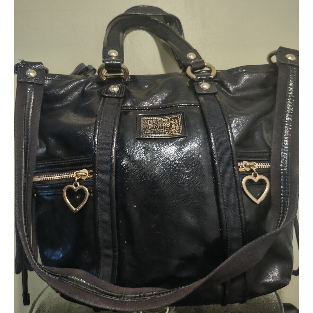Coach Daisy Liquid‎ Gloss Pocket Patent Tote. - Picture 5 of 8